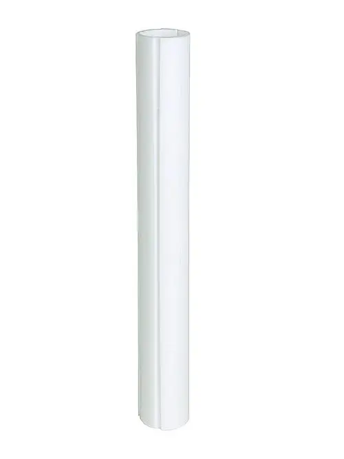 Weißes, rundes Rohr mit einer glatten Oberfläche, geeignet für die Verwendung in Sanitär- und Heizungsinstallationen. Hersteller ist Fränkische.